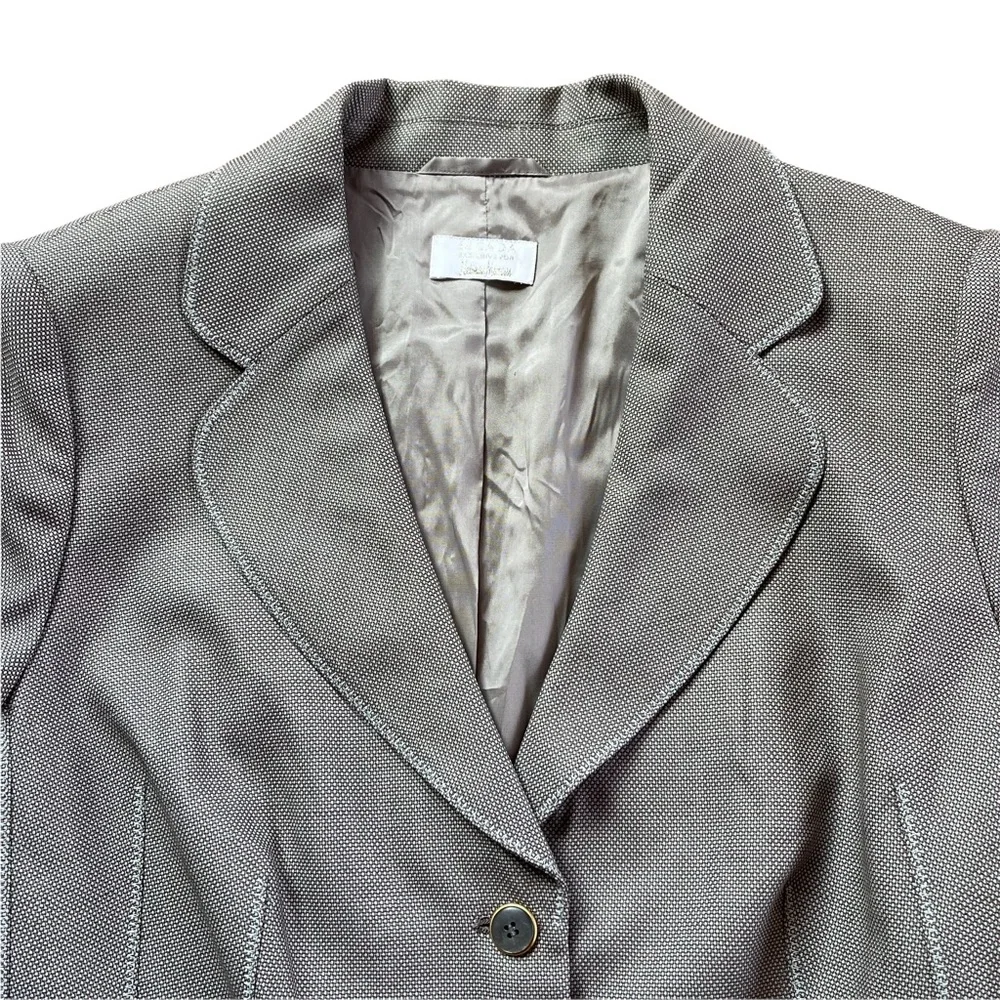 ESCADA EXCLUSIVE FOR NEIMAN MARCUS GRAY BLAZER JACKET - Picture 2 of 13